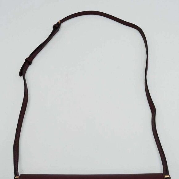 Burberry Mahogany Red Leather Hazelmere Wallet On Strap Bag - Picture 6 of 10